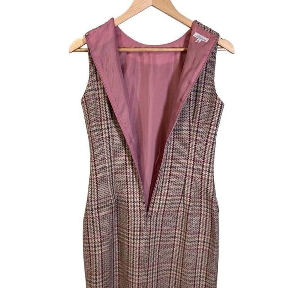 Shoshanna Lavender Mika Tweed Mini Dress Size 4 Preppy Formal Party Knit - Picture 5 of 11